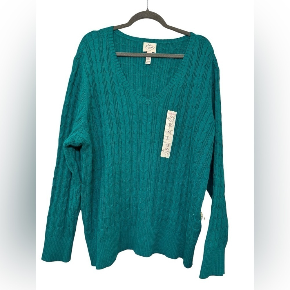 St Johns Bay Classic Cable Sweater 3 X
